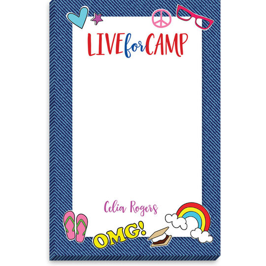 Live For Camp Notepads